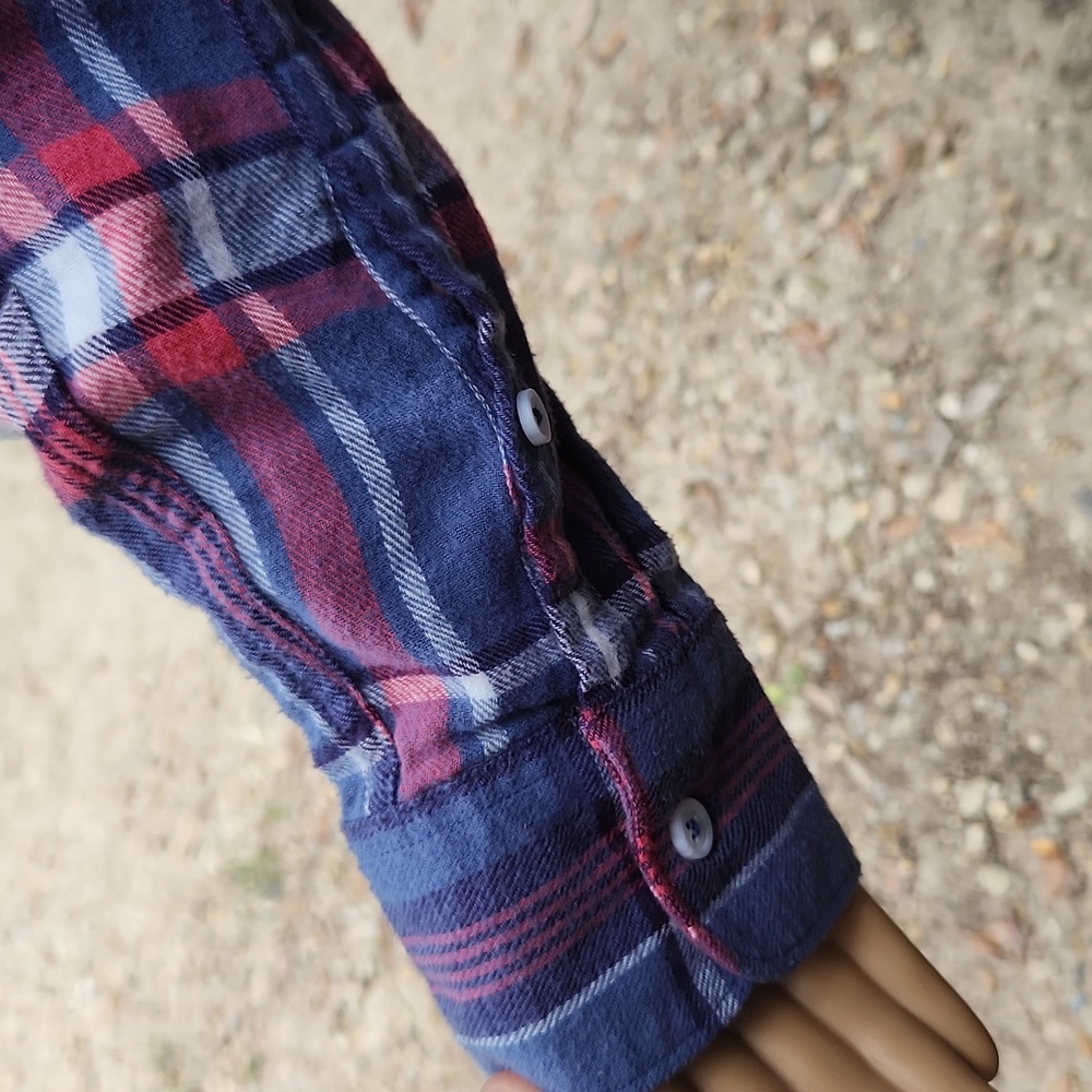 Euc Womens "Woolrich" Plaid Button Down Thermal S… - image 4